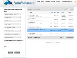 O noua versiune a portalului de anunturi auto AutoValcea.ro